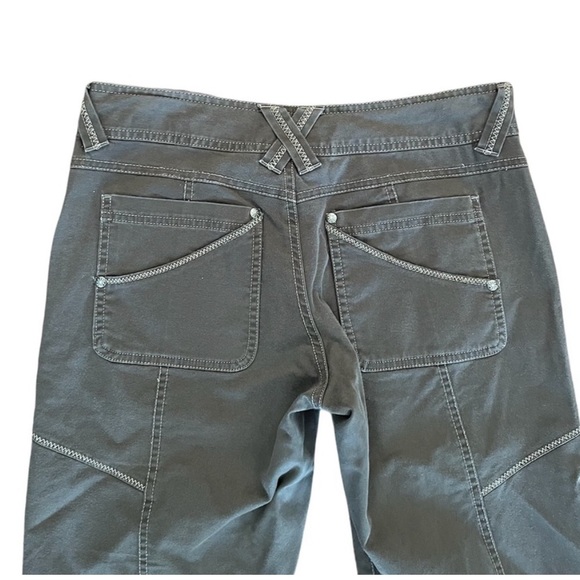 Athleta army green cargo style organic cotton blend utility gorpcore pant size 2 - Picture 10 of 12